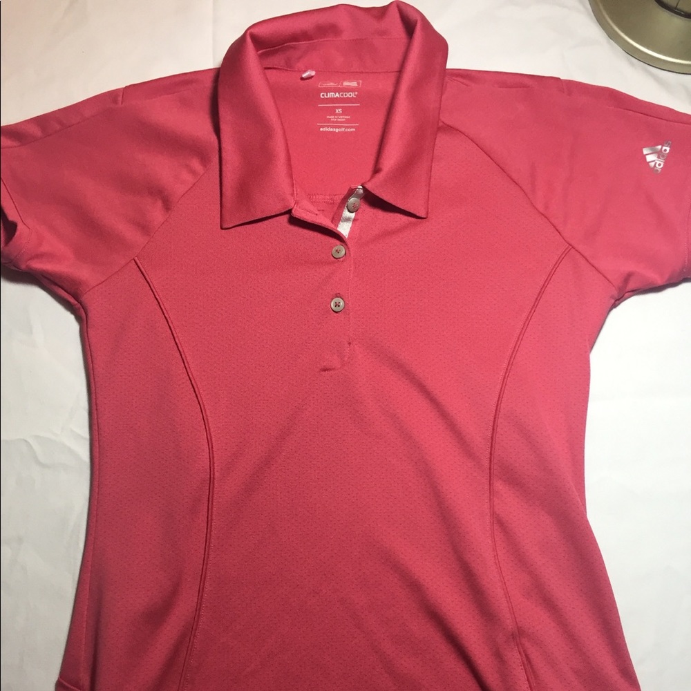 Adidas climacool formotion pink golf polo xs